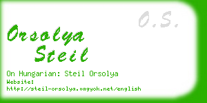 orsolya steil business card